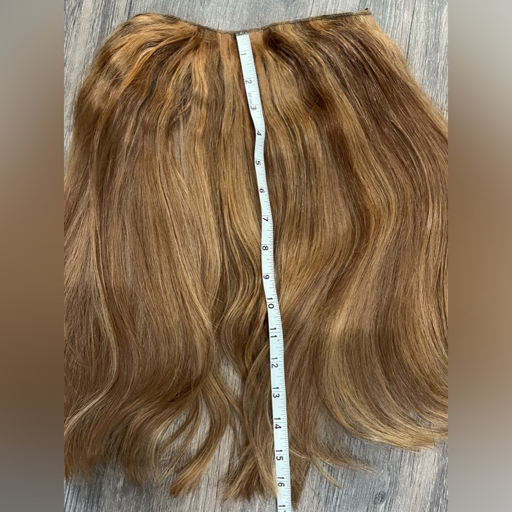 Zala Human Hair Halo Extensions 16” 130g Sunkissed w/Tournaline Red toner